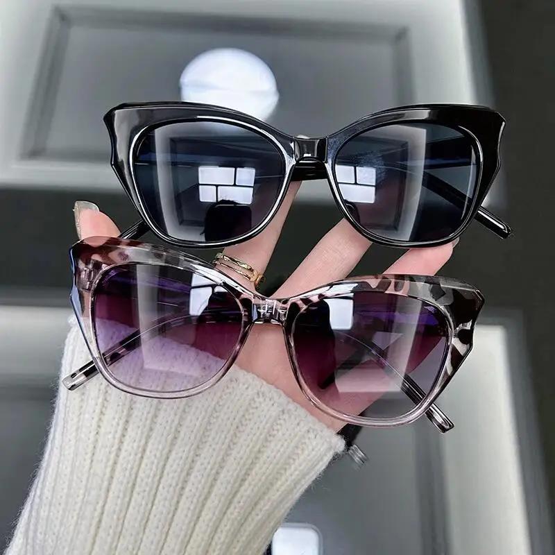 Vintage Cat Eye Sunglasses For Women Men Fashion Retro Minimalist Stylish Glasses Female Male