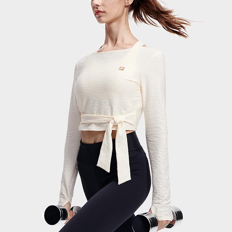 New FILA Fitness Clothing Women's Heron White A11W311201F-WT