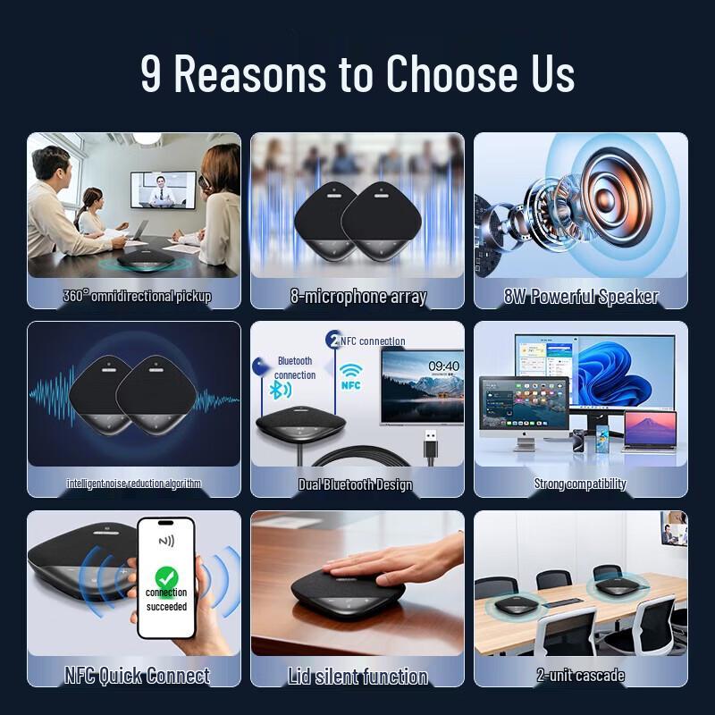 

HIKVISION VS3D Wireless Bluetooth Conference Speakerphone (CN version)