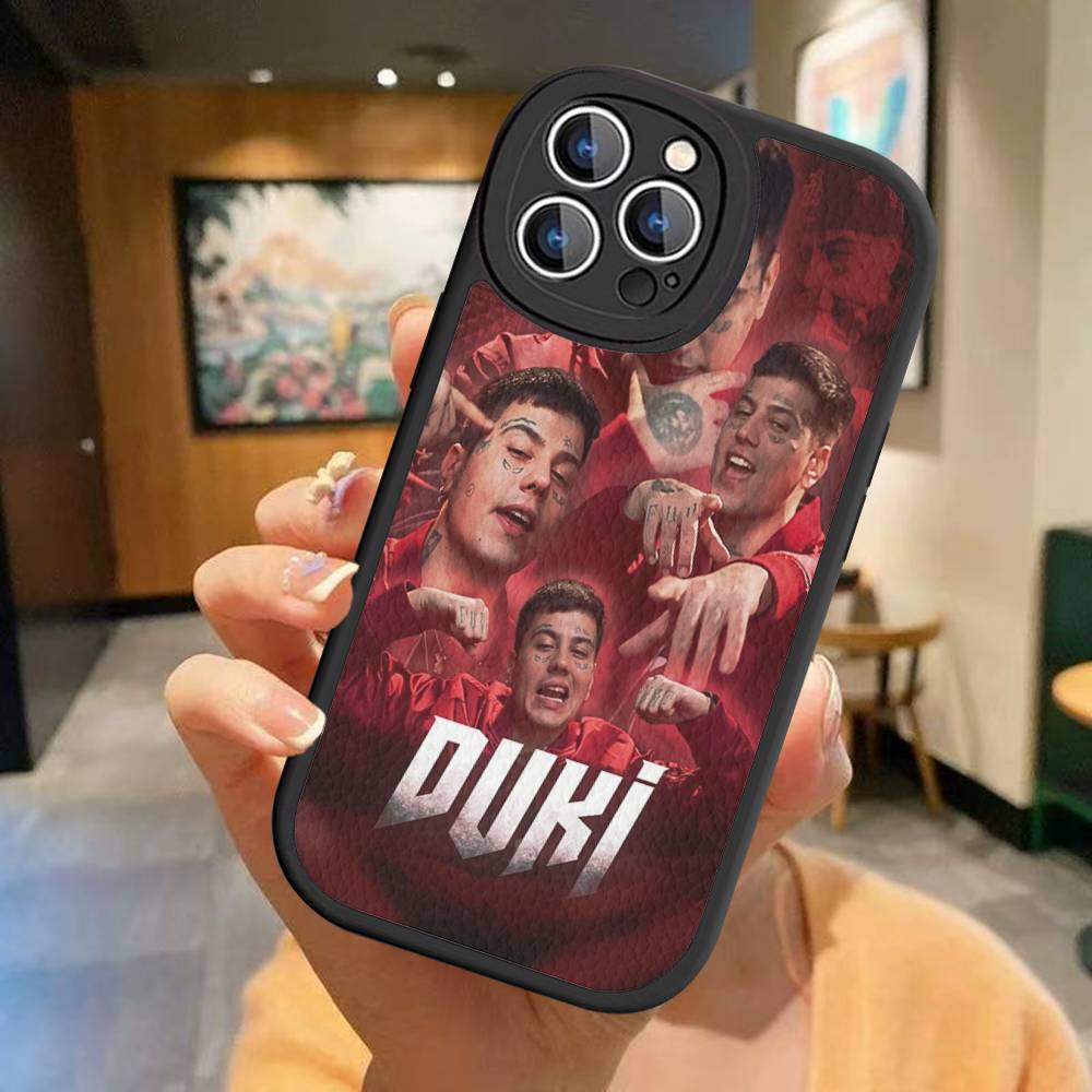 Fashion Rapper DUKI Phone Case For IPhone 16 15 14 13 Pro Max 11 12 Plus Leather Silicone Cover