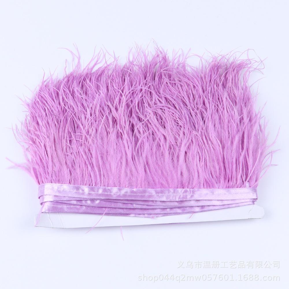 Multi-Color Ostrich Hair Cloth Edge Bridal Dress Stage Decoration Feather Lace Quantity Is More Excellent
