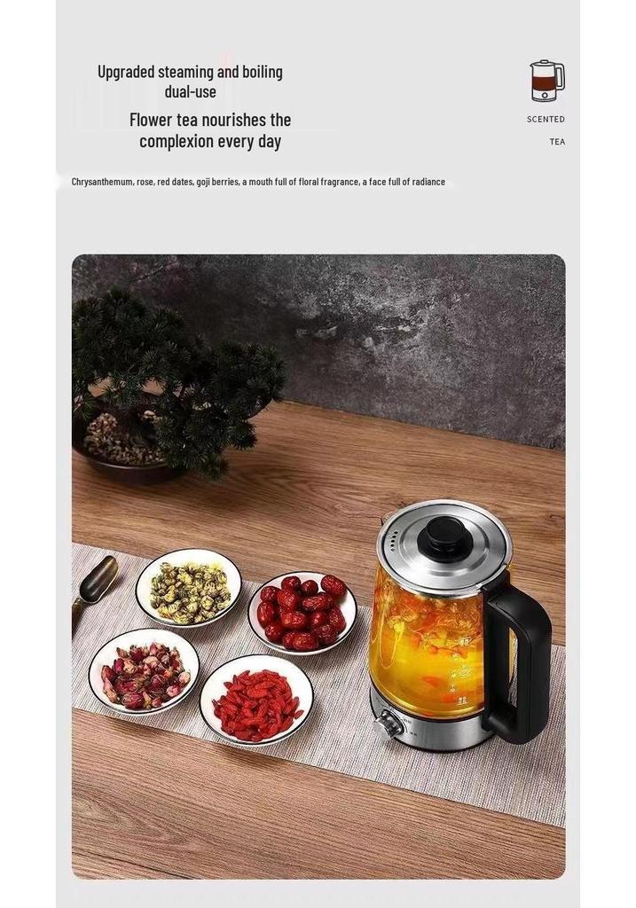 High-Capacity Electric Steam Tea Kettle for Home & Office - Ideal for Brewing Black Tea
