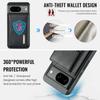DG.MING M6 Series For Google Pixel 8 Case Magnetic Wallet PU+PC+TPU Phone Cover