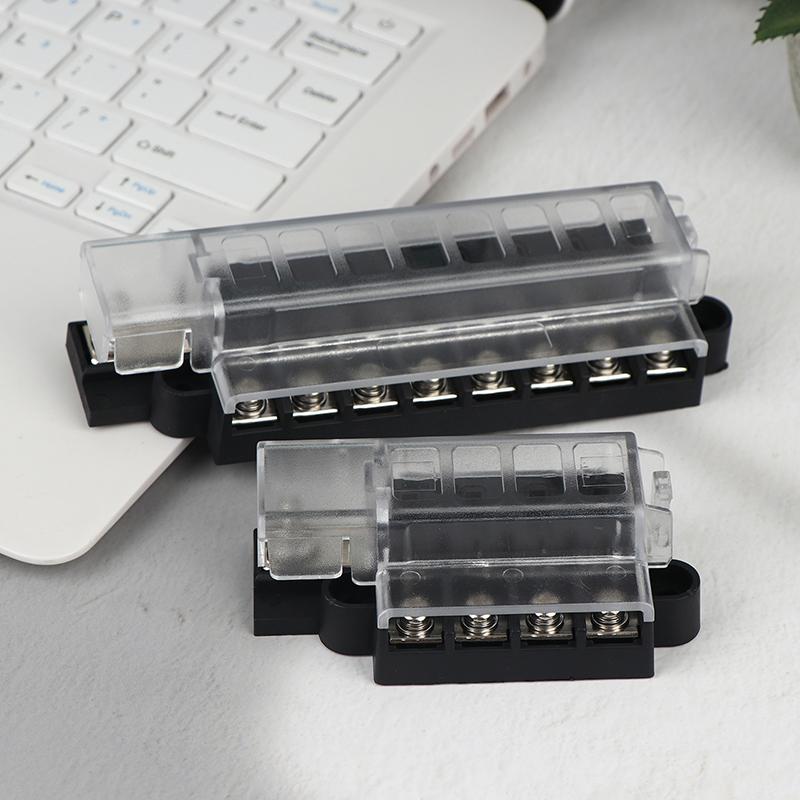 4/8 Way Car Fuse Accessory 12V 24V Car Truck Circuit Medium Insert Fuse Box Circuit Breaker Blade Fuses Circuit Standard