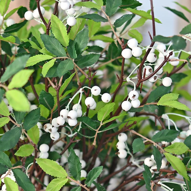 Simulation Nantian Bamboo Fruit Branch Single Simulation Flower Home Furnishing Living Room Ornament Engineering Soft Decoration Simulation Green Plan