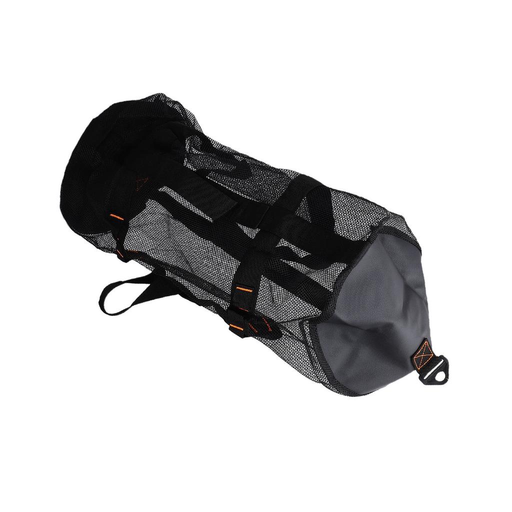 Mesh Beach Bag Cylinder Travel Bag Handheld and Shoulder Bag Large Capacity Zip Closure with Adjustable Strap for Gym