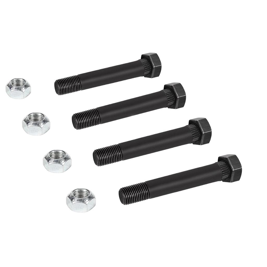 9/16" -18 X 3-1/2" Long With Nuts Trailer Leaf Spring Shackle Bolts 4-Pack 23011/23012