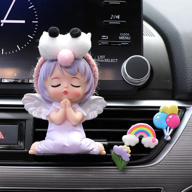 Niedlicher Anne Dekorativer Auto-Duftclip für Lüftungsschlitz Langanhaltende Aromatherapie für Autoinnenraum Auto-Klimaanlagen-Duftchip Auto-Ornament