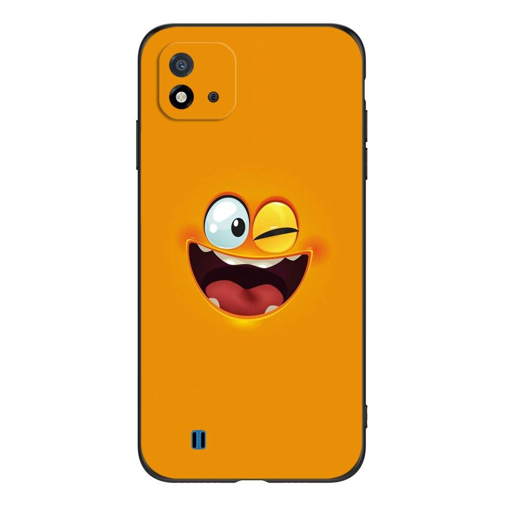 For Realme C11 2021 2020 Case Silicon Back Cover For OPPO RealmeC11 C 11 Case 6.5inch Black Tpu Case Cute Funy