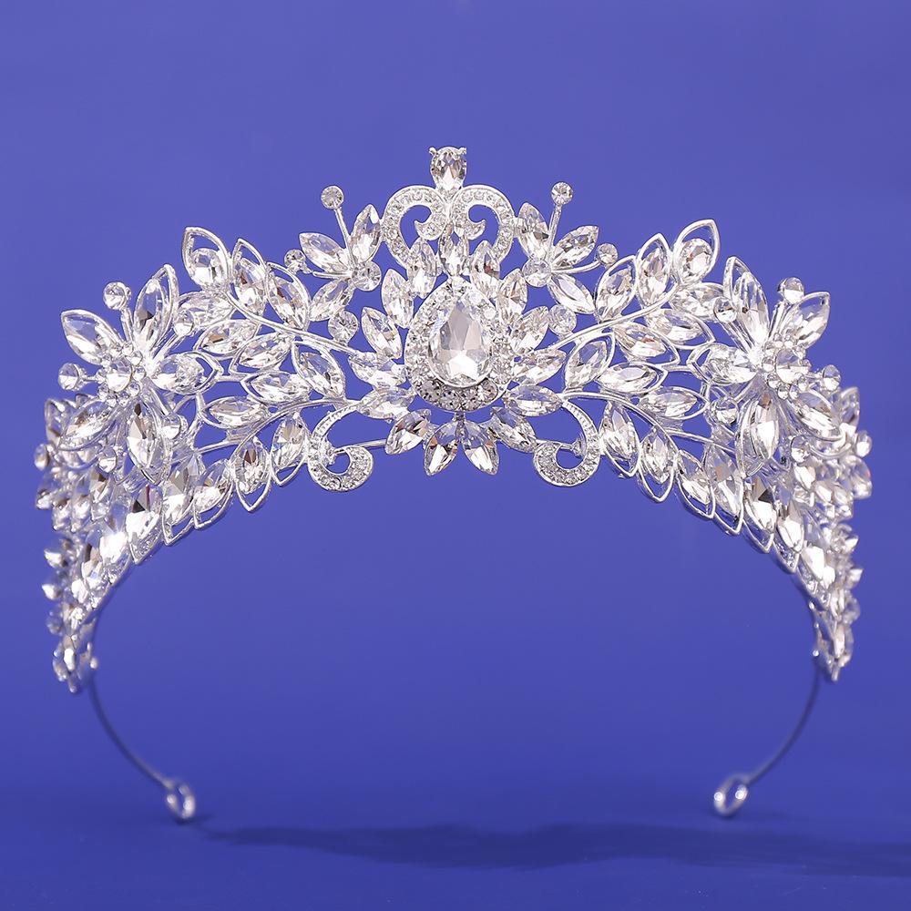 Bridal Crown European Wedding Crystal Hair Accessories, Wedding Accessories Baroque Luxury Wedding Dress Crown