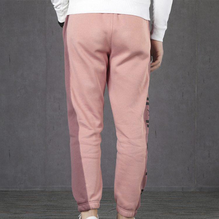 Jordan Comes With Fleece Lined Thermal Cuffed Vintage Color Block Pants With Straight Fit Knitted Sweatpants Men's Pink CT6334-606