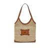 Daks Summer Raffia Leather Colorblock Shoulder Bag Dcba6e152i2