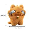 Cute Catch Fish Shy Kitten Key Pendant Plush Doll Cat Pendant Book Bag Charms Children'S Birthday Party Favours