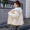 Women's Autumn/Winter Fleece-Lined Thickened Korean-Style Loose, Versatile, Casual and Stylish Lamb Wool Student Cotton Coat