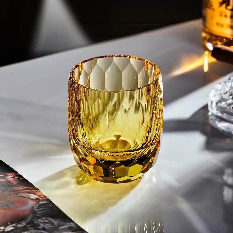 LISM K9 Star Diamond Whiskey Glass (Amber)