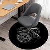 1pc Camera Lens Round Chair Mat Office Area Rug - Non-Slip, Floor Mat for Office, Bedroom, and Indoor Decor P127226