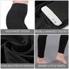 Women High Waist Solid Color Yoga Running Fitness Leggings with Side Pockets Hip Lifting Sports Long Pants