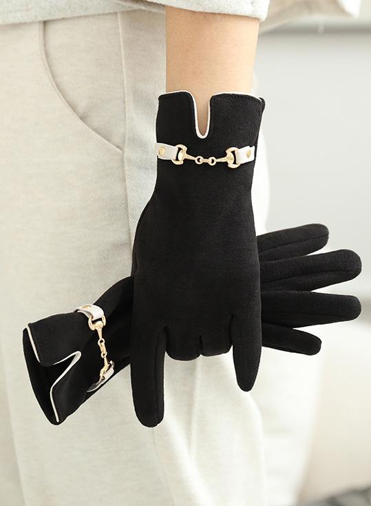 Touchscreen Anti Freezing Anti Cold Warm and Windproof Cute Korean Version Student Cycling Outdoor Women Velvet Gloves