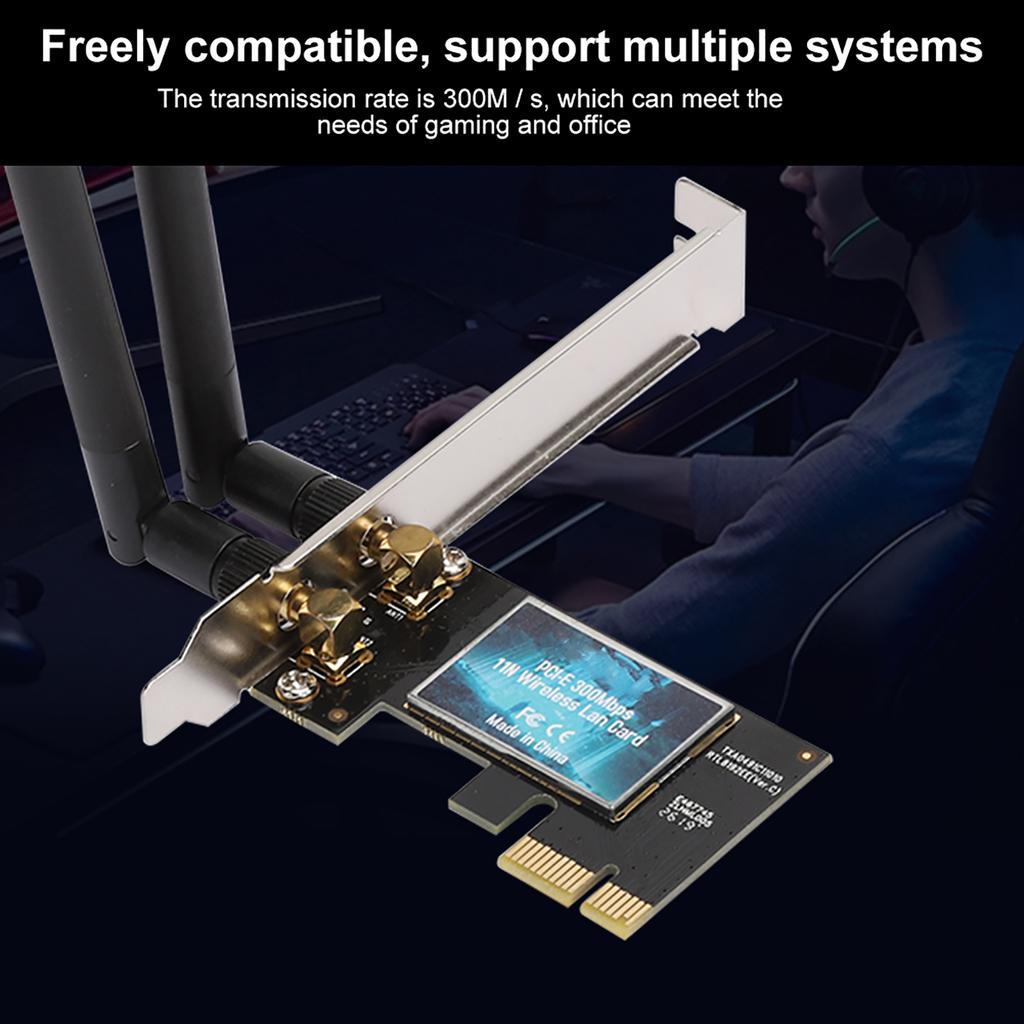 EDUP Network Card Wireless PCIE 300Mbps Computer Accessories EP9626
