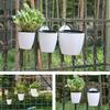 Hanging Self Watering Planter Flower Pot with Water Reservoir Wick Ropes