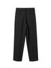 Men's Spring 2026 Casual Trousers - Korean Style, Non-Iron, Loose Tapered Suit Pants with Half Elastic Waist