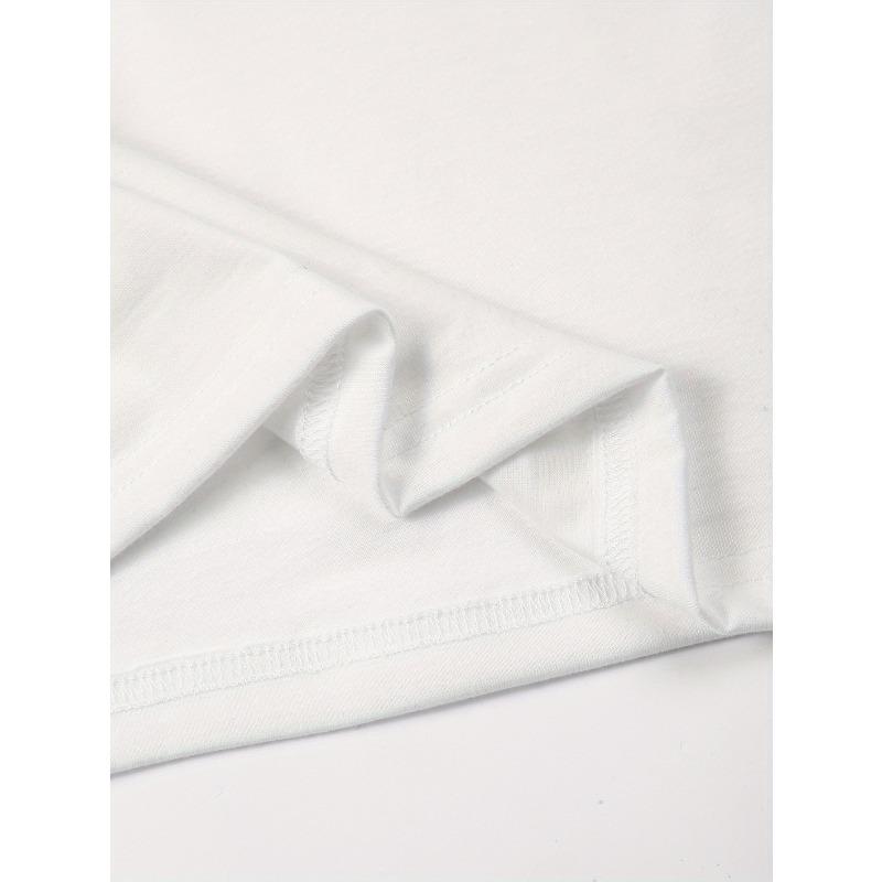 Europäische Größen Herrenmode Bedrucktes T-Shirt, Einfacher Vitalitäts-Druck, Bequem und Atmungsaktiv, ein Must-Have Klassiker im Sommer