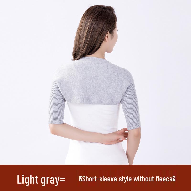 

Осенне-зимняя кашемировая шаль с подплечниками для пожилых - Плотная, теплая и идеальная для холодных ночей L