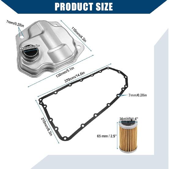 NO. 31728-1XF02 31726-28X0A 31397-1XF0C Transmission Filter Oil Pan Gasket Kit for Nissan Rogue NV200 Juke/Transmission Valve Pan Gasket Oil