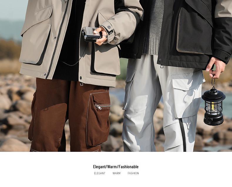 Duck Duck Couple Style Hooded Short Down Jacket - Versatile, Warm Autumn Outerwear