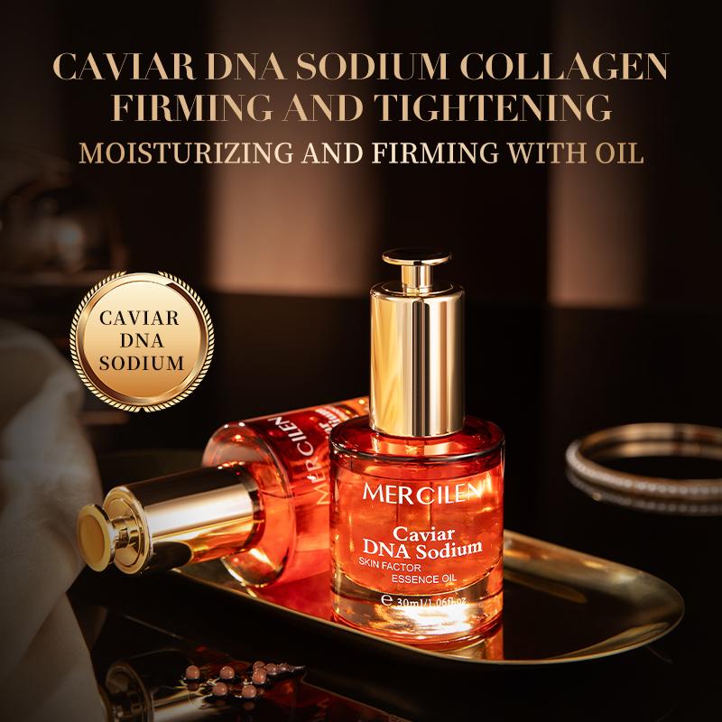 MERCILEN Caviar DNA Sodium Muscle Anti-Wrinkle Essence Oil 30 ml Hydratační zpevňující esence Essence Anti-Wrinkle Skin Care Oil