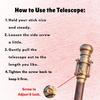 Engraved Brass Walking Cane with Telescope Compass Steampunk Dollond London 1920 Replica Victorian Handmade Cane, Perfect for Gift