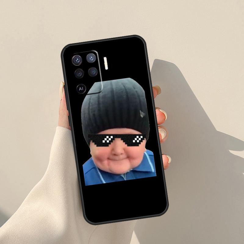 Funny Hasbulla Case For Oppo A94 A74 A54 A60 A80 A40 A18 A38 A58 A78 A98 A96 A76 A16 A15 A17 A57 A77 A5 Pro