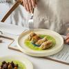 Hotel Restaurant Ceramic Steak Plate Decoration Nordic Style Home Kitchen Dessert Plate Tableware Creative Breakfast Salad Plate