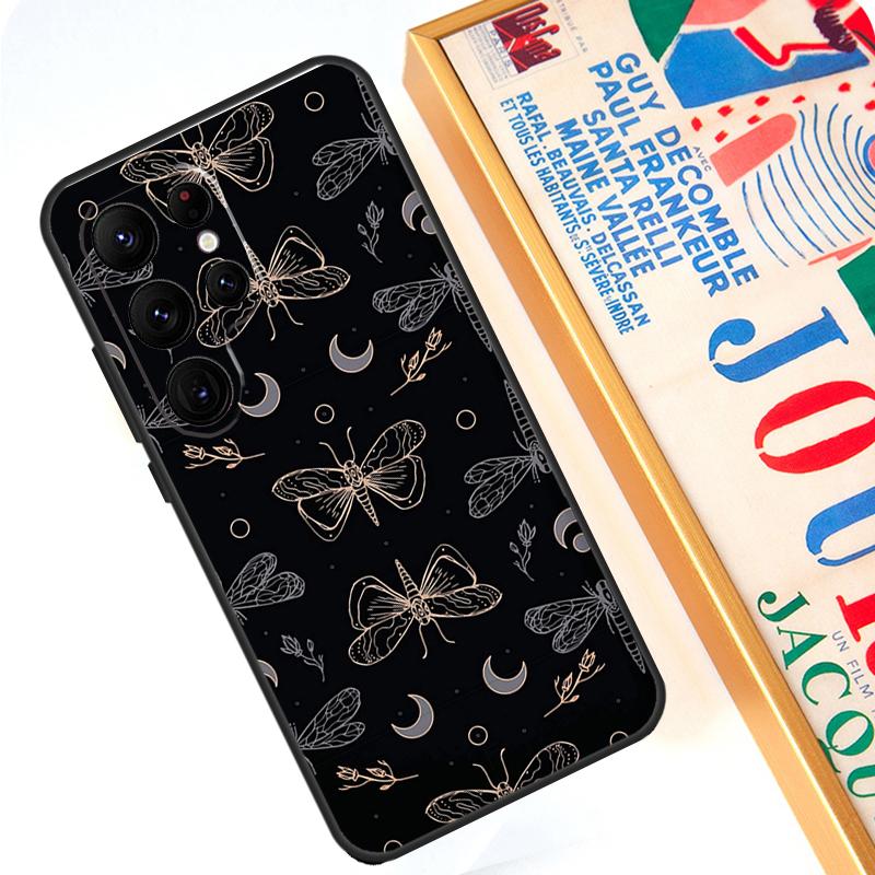 Skull Gothic Creepy Pastel Goth Case For Samsung Galaxy S24 S23 S22 Ultra Note 20 10 Plus S8 S9 S10 S20 FE S21 FE Cover