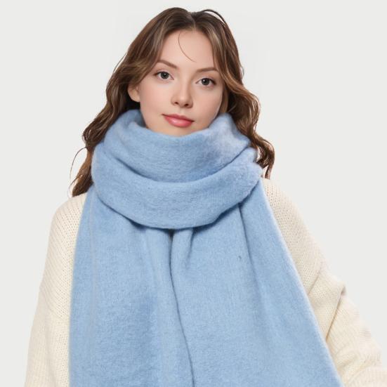 Women Scarf Extra Large Blanket Shawl Wrap Solid Color Oversized Thickened Winter Warm Shawl Wrap Cold Weather Accessory