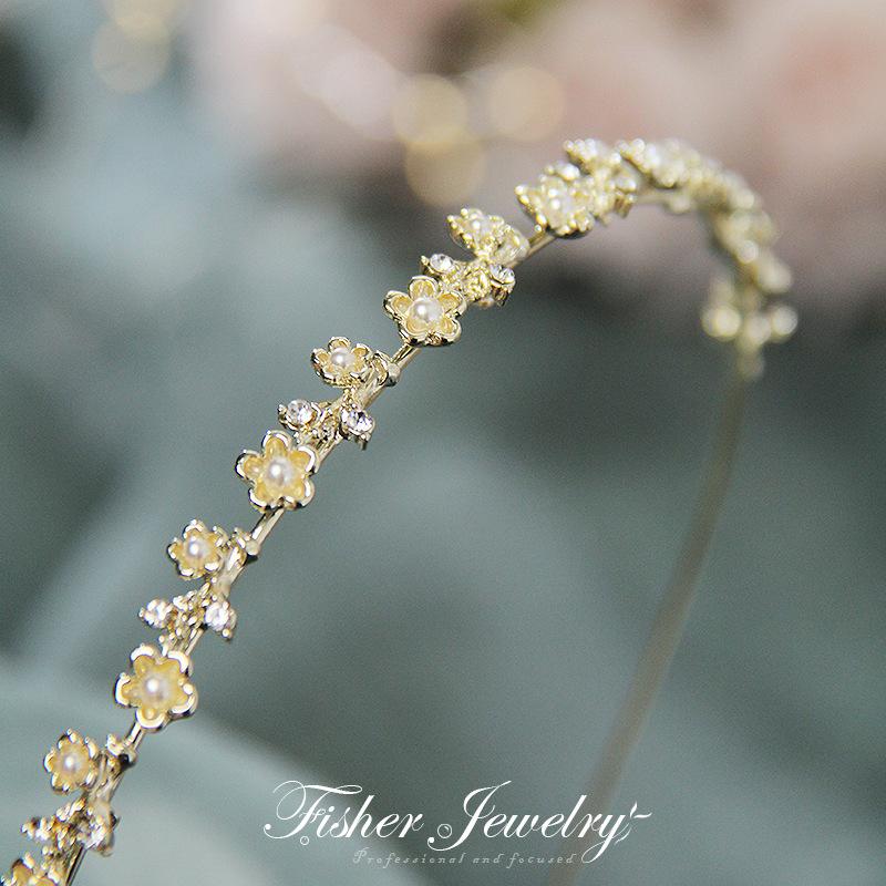 New Exquisite Elegant Opal Thin Hairbands Headband Gift For Women Girls Hair Head Hoop Bands Accessories Headdress Headwear