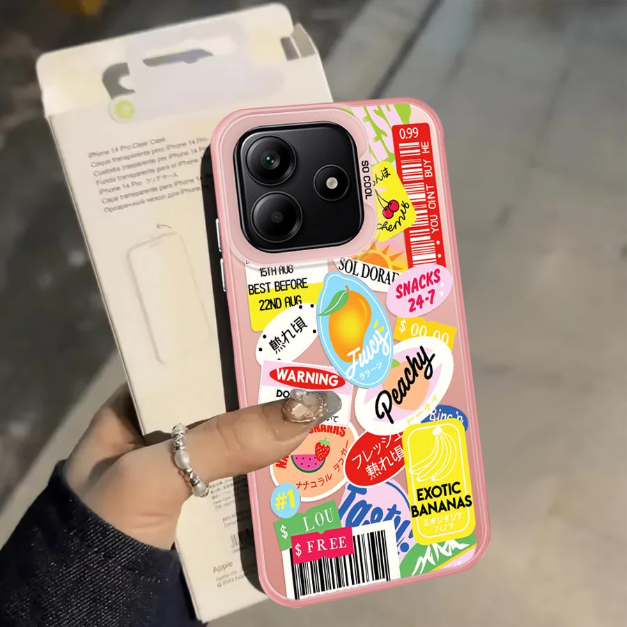 

Case for Xiaomi Poco C50 C51 X5 X3 NFC F4 X3 Pro F3 GT Back Phone Cover Fruit Pattern Poco C50