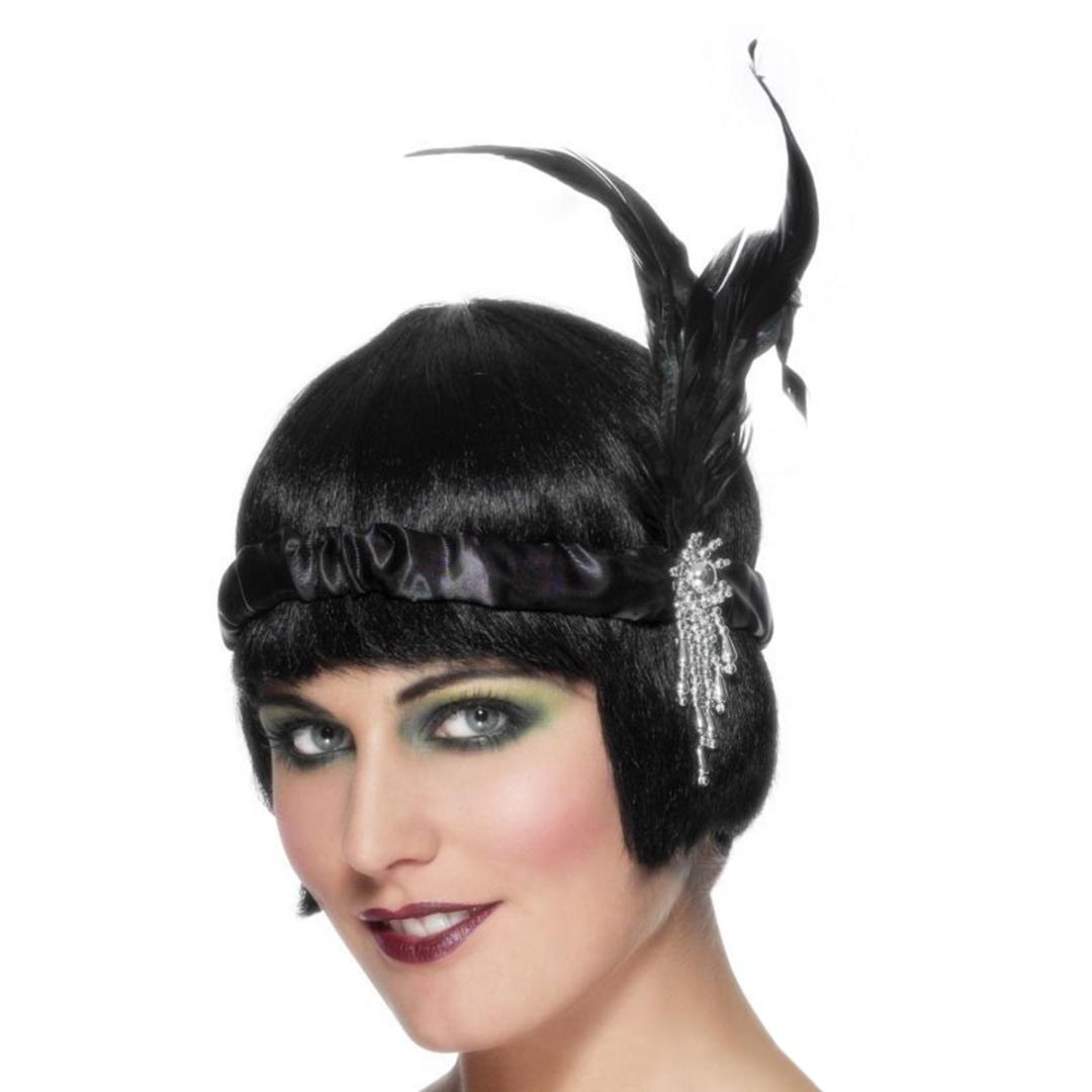 Set De 7 Accesorios Para Disfraz Años 20 Mujer – Diadema Gatsby, Collar De Perlas, Guantes De Satén, Abanico Y Pendientes, Ideal Para Halloween Y Fiestas Retro