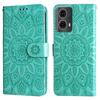 For Motorola Moto G85 5G/S50 Neo 5G Case Sunflower Imprint Leather Wallet Phone Cover