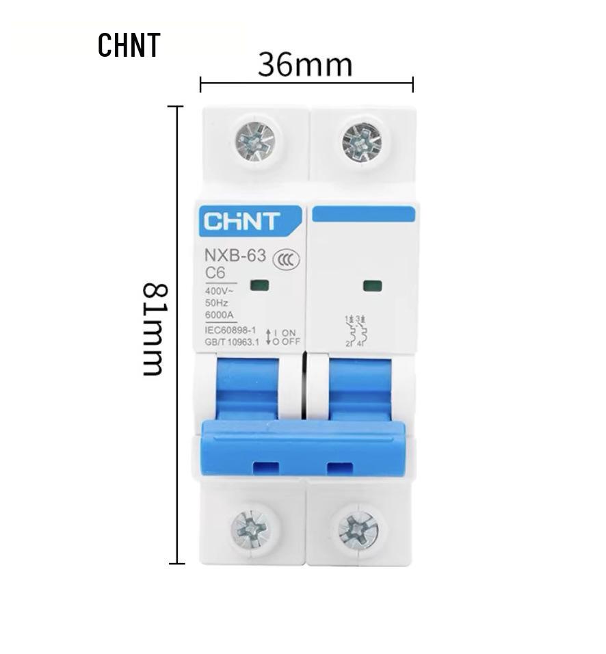 Zhengtai NXB-631P Miniature Circuit Breaker: 2P Household, 3P 63A, 4P 32A Electric Switch