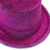 Magician Costume Accessories for Adults Kids Shiny Top Hats, Glitter Hat Adult Kids, Colorful Hat, Victorian Dress Up Christmas Sparkling Parties