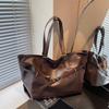 Bolso tote de gran capacidad para mujer, bolso de hombro cruzado