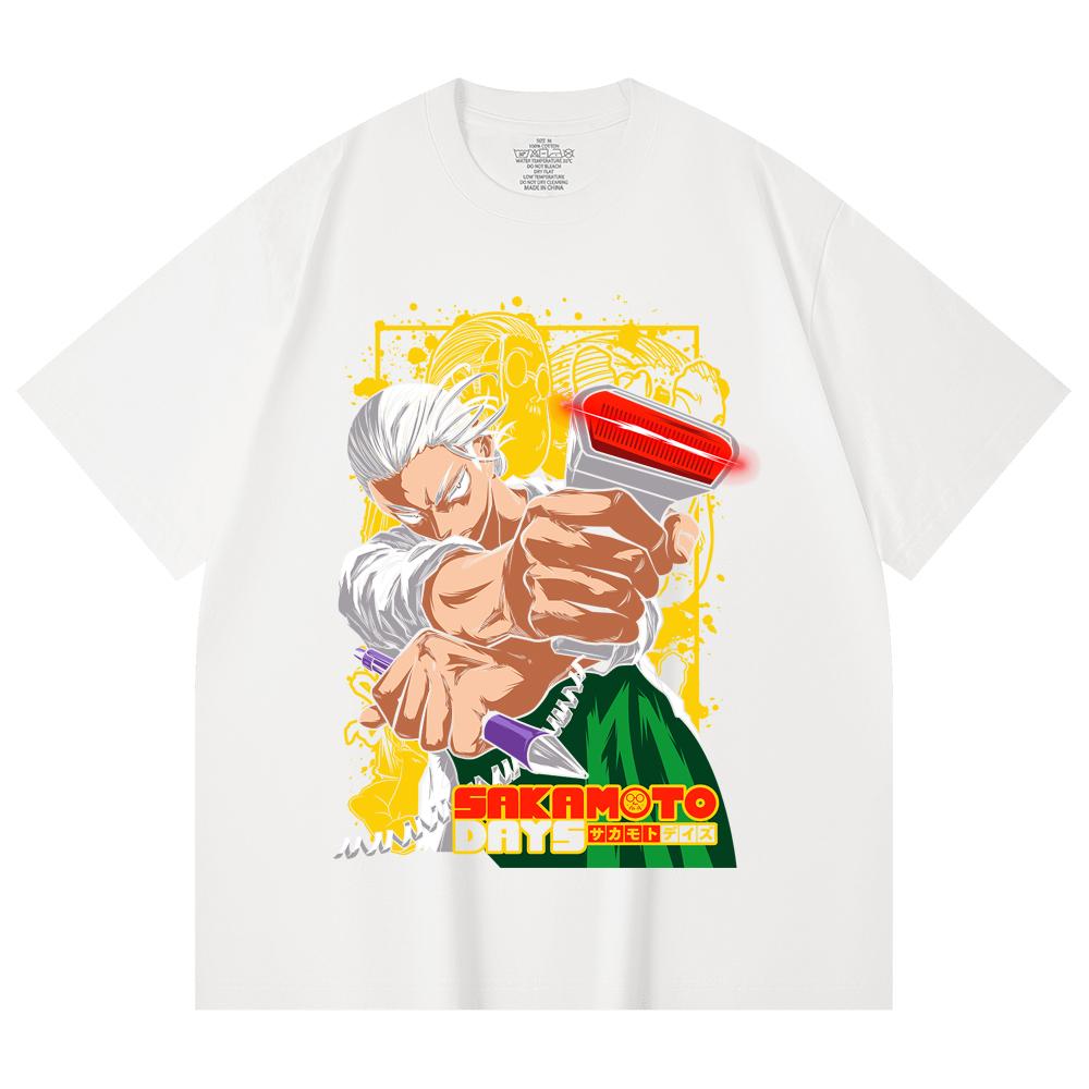 100% Cotton Sakamoto Days V4 Taro Print Unisex Heavy Cotton T Shirt