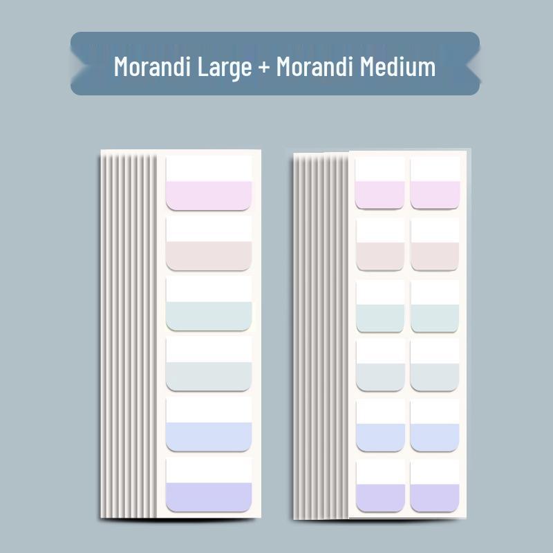 Colorful Transparent Writable Index Tabs and Memo Stickers for Students