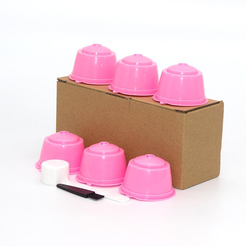 6-Pack Coffee Capsule Cups for DOLCE GUSTO with Filter Box Set