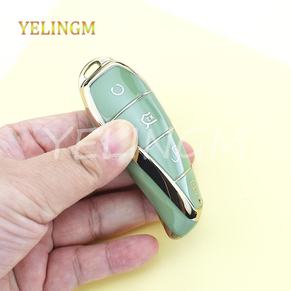For Byd Atto 3 Song Plus Seal Han Ev Dolphin Qin Plus U Dmi Tpu Car Key Case Soft Transparent Protection Key Cover Accessories