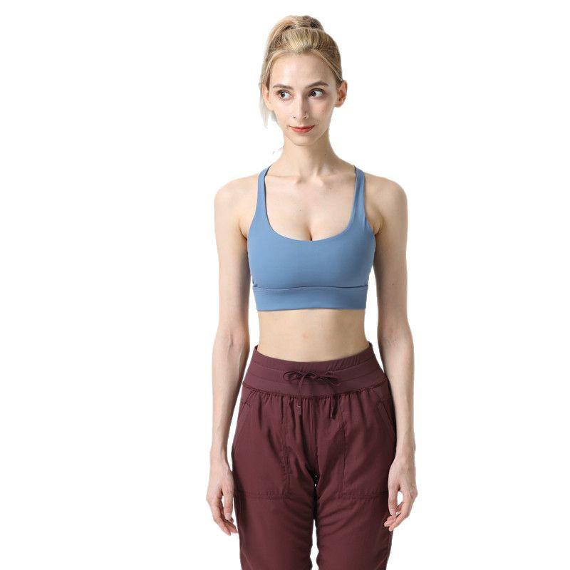 Uarun Women's Sports Bra: Beautiful Back, Cross Eight Straps, High Elastic, Comfortable, Naked Feeling Yoga Bra