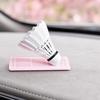 huaqianguhh Rotating Car Badminton Ornament with Swivel Mechanism, Shuttlecock Dashboard Decoration for Interior, Gift Sports Lovers