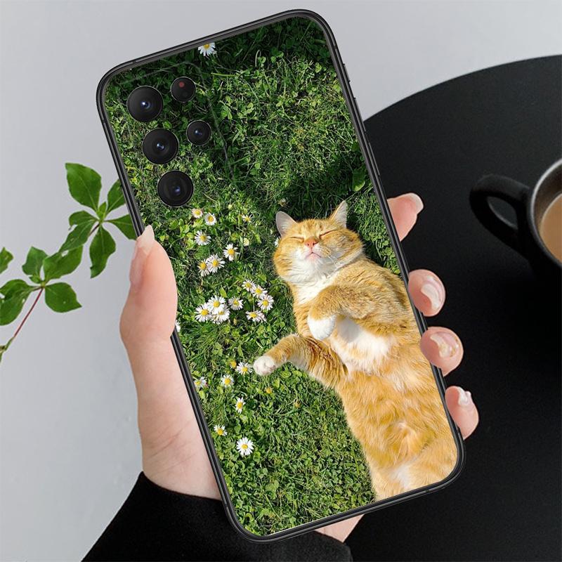 

Phone Case For Samsung A55 A16 A56 A36 A35 A15 A53 A54 A33 A34 A25 A05S A52 A52S A14 A26 A71 Cute Cat A35