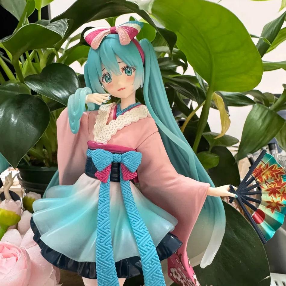 Neue Hatsune Miku Anime Figur Spielzeug Neo Tokyo Serie Kimono MIKU Kawaii Cartoon PVC Action Figur Modell Puppen Geburtstage Geschenke